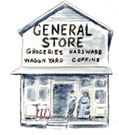 The General Store  This store is modeled after one that served the Reilly Springs Texas community until early in the 20th century.